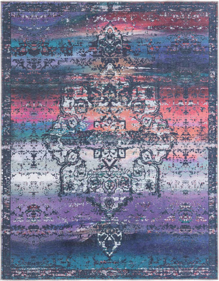 Detail image of 7' 3 x 7' 3 Washable Francesca Square Rug