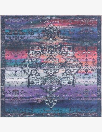 7' 3 x 7' 3 Washable Francesca Square Rug
