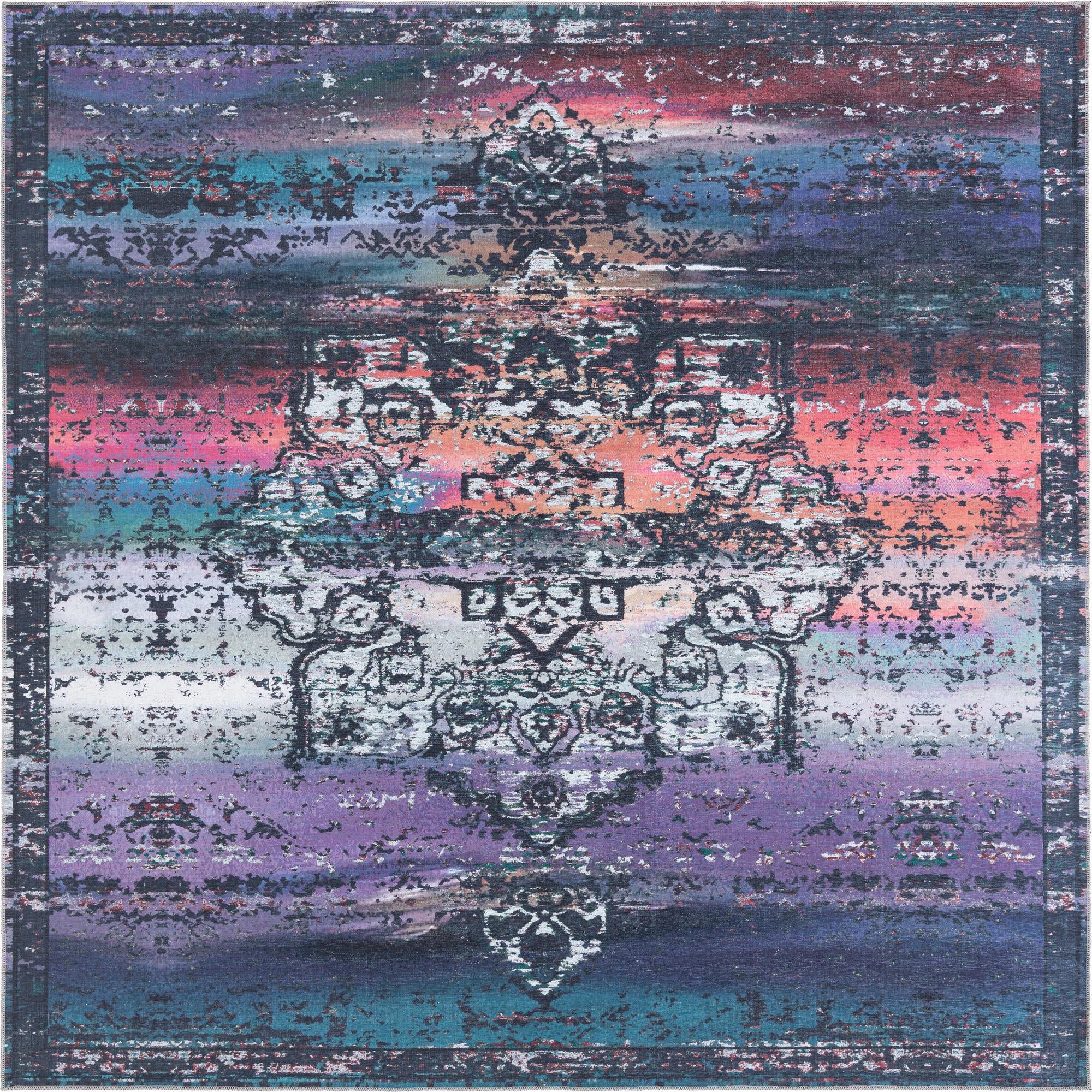 10' 6 x 10' 6 Washable Francesca Square Rug