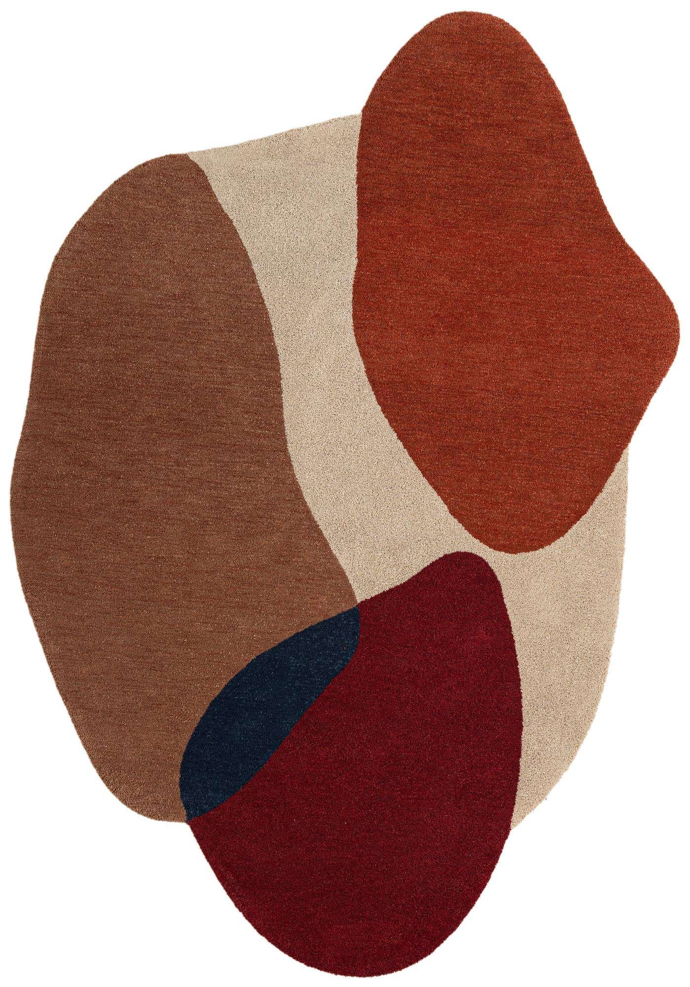 3' 1 x 5' 1 Handtufted Wool Freeform Rug