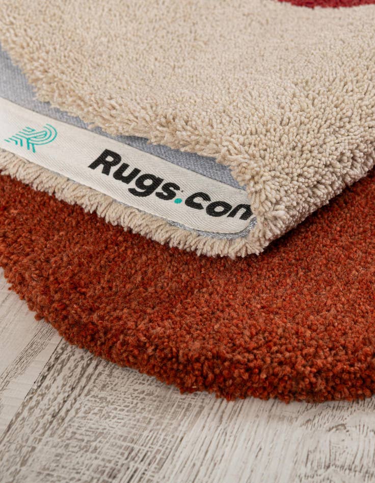 Detail image of 2' x 3' 1 Handtufted Wool Freeform Rug