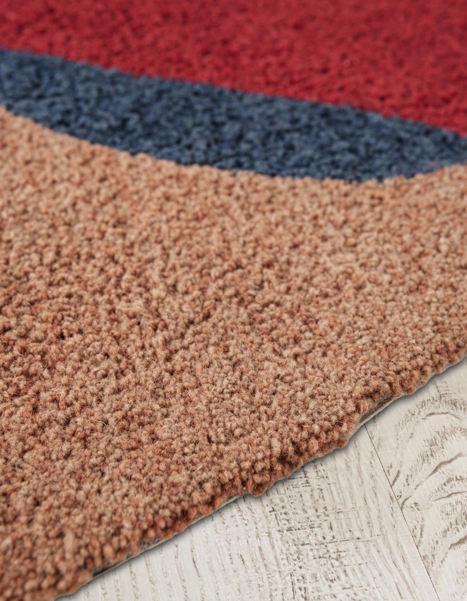4' 1 x 6' 1 Handtufted Wool Freeform Rug
