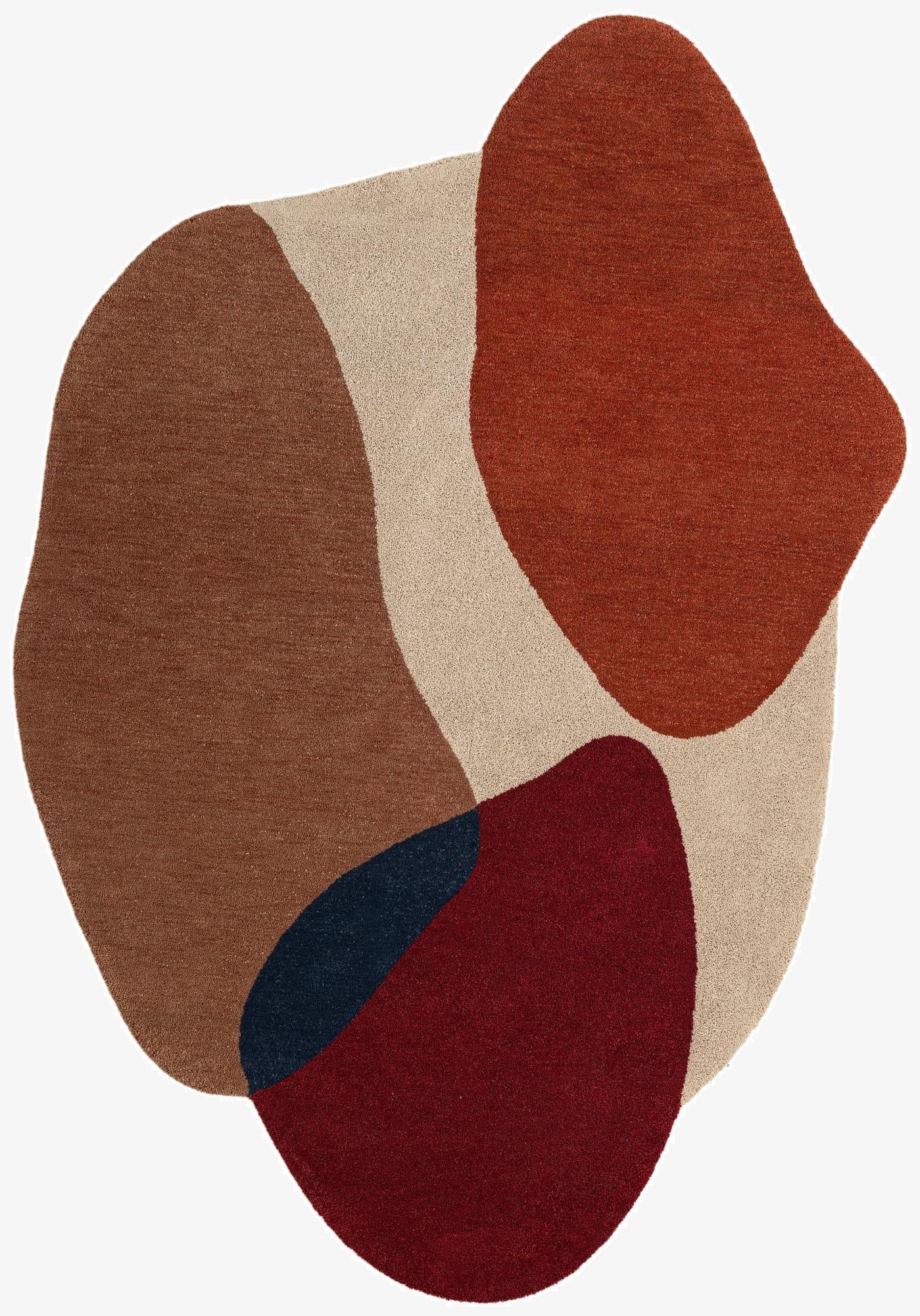 3' 1 x 5' 1 Handtufted Wool Freeform Rug