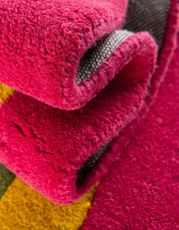 1' 4 x 2' 4 Happy Rugs Rainbow Wool Freeform