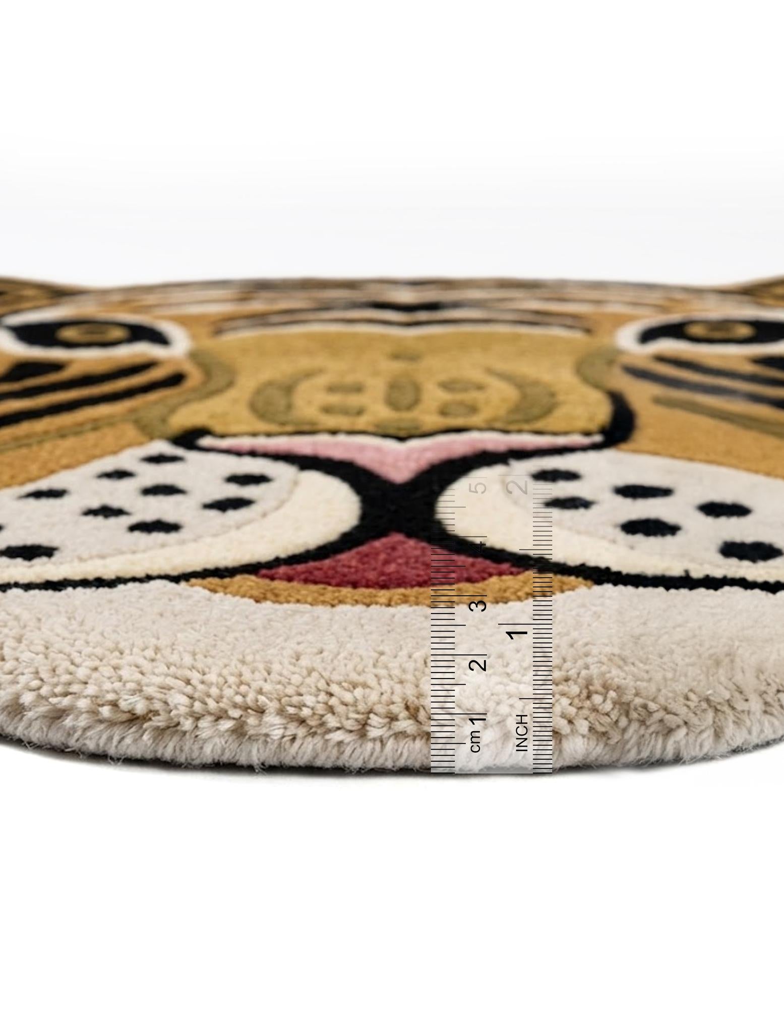 4' 1 x 4' 1 Playtime Kids Wool Freeform Rug