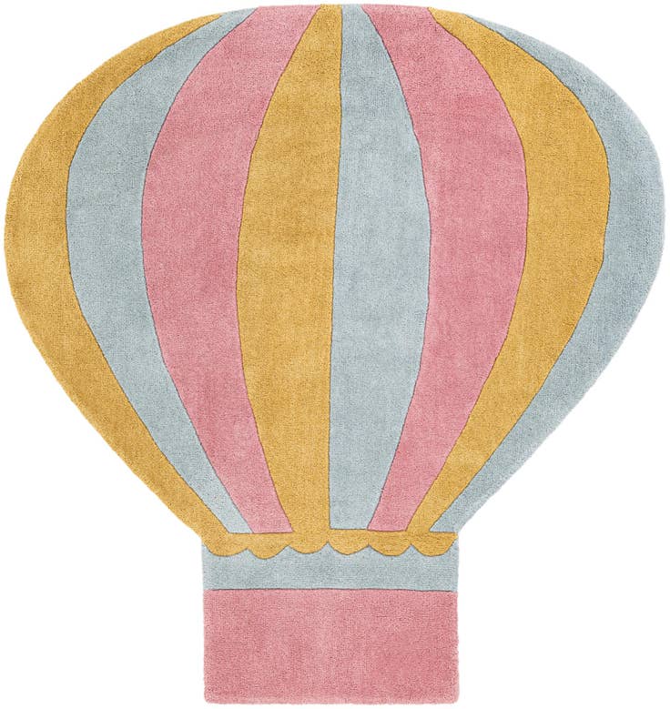 Detail image of 5' 1 x 5' 5 Playtime Kids Wool Freeform Rug