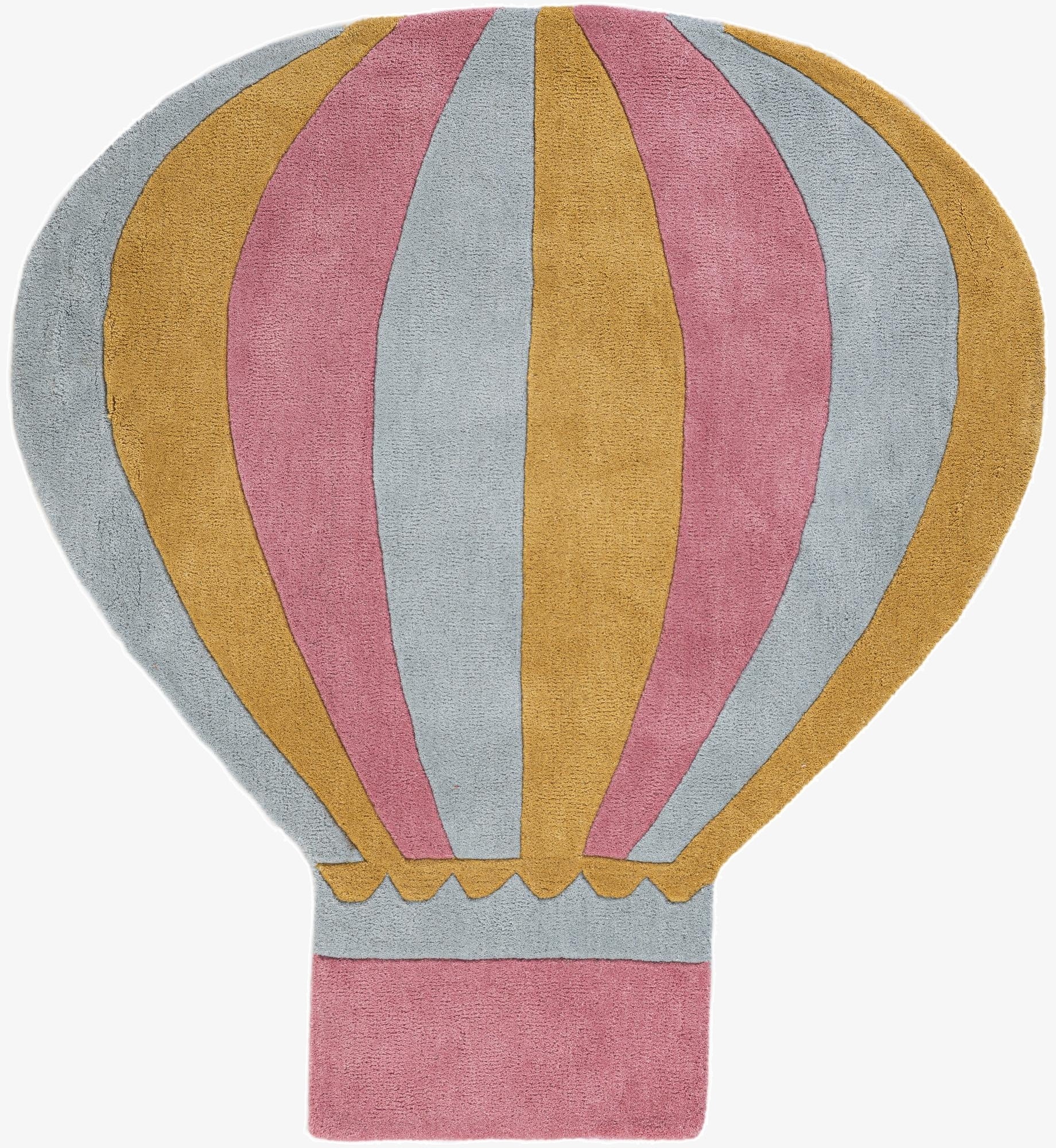 4' 1 x 4' 5 Playtime Kids Wool Freeform Rug