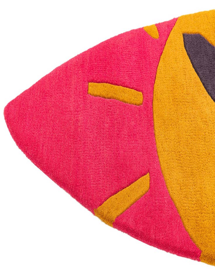 Detail image of 2' x 8' 9 SurfBoard Wool Freeform Rug