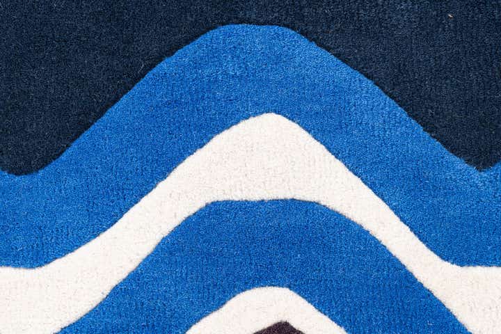 2' x 8' 9 SurfBoard Wool Freeform Rug