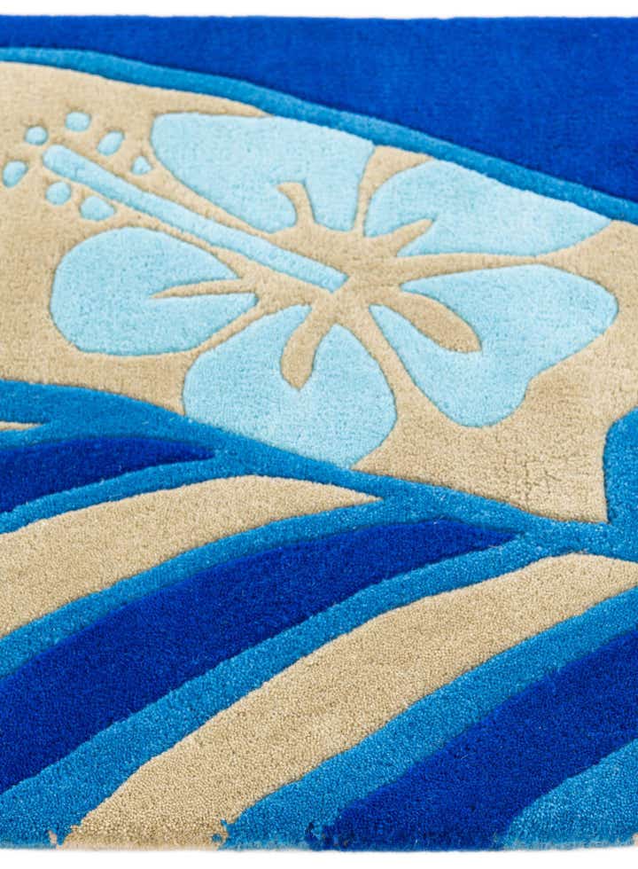 2' x 8' 10 SurfBoard Wool Freeform Rug