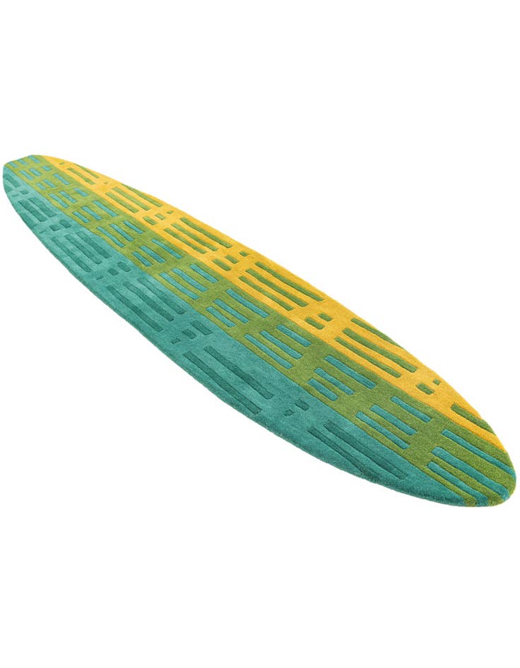 Detail image of 2' x 8' 10 SurfBoard Wool Freeform Rug