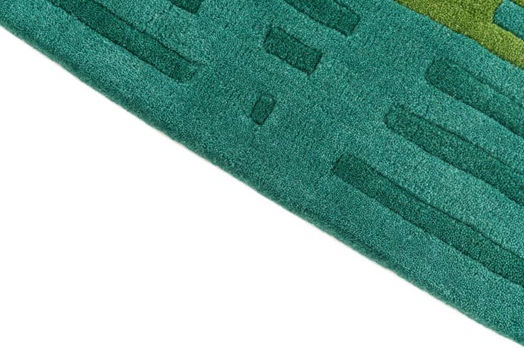 Detail image of 2' x 8' 10 SurfBoard Wool Freeform Rug