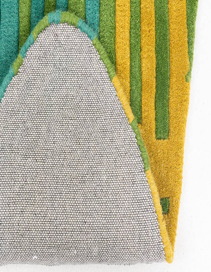 Detail image of 2' x 8' 10 SurfBoard Wool Freeform Rug