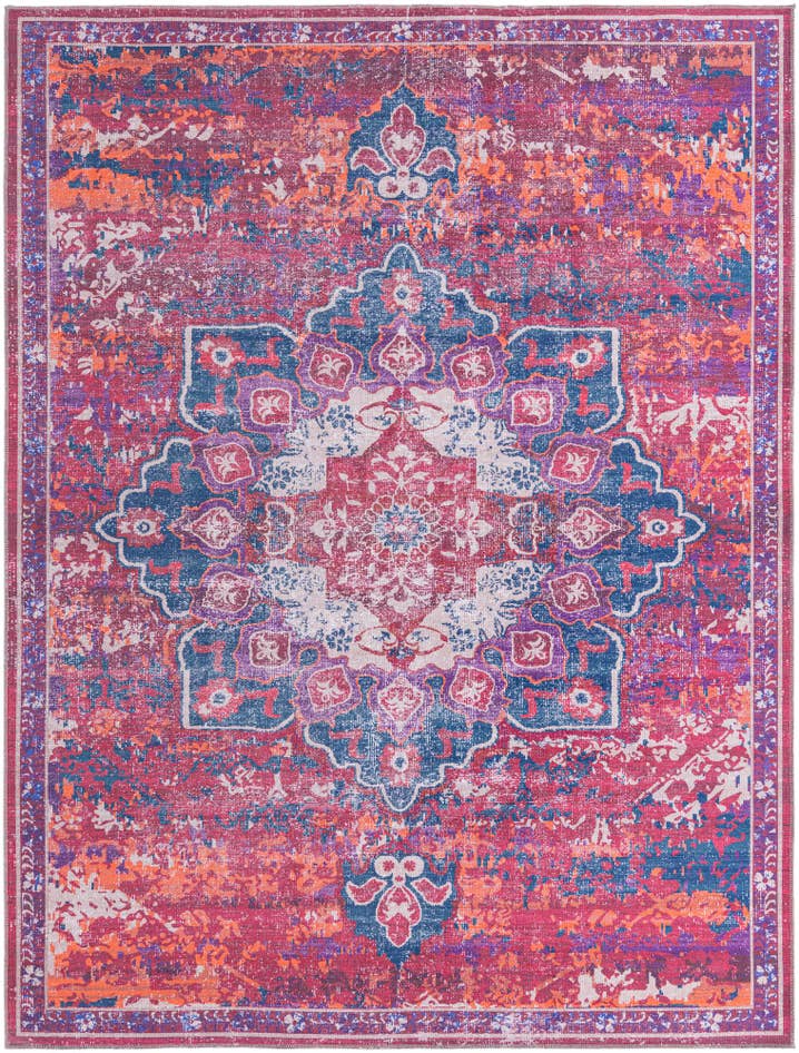 Detail image of 7' 10 x 10' Washable Francesca Rug