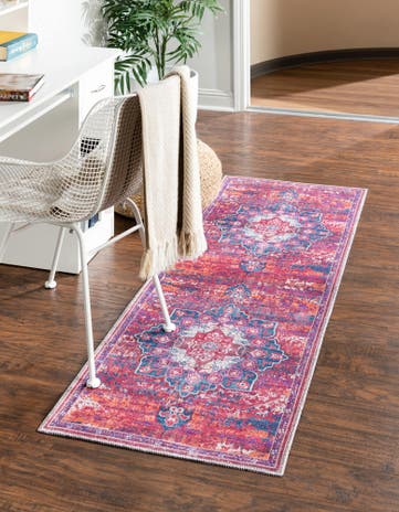 2' x 6' Washable Francesca Runner Rug