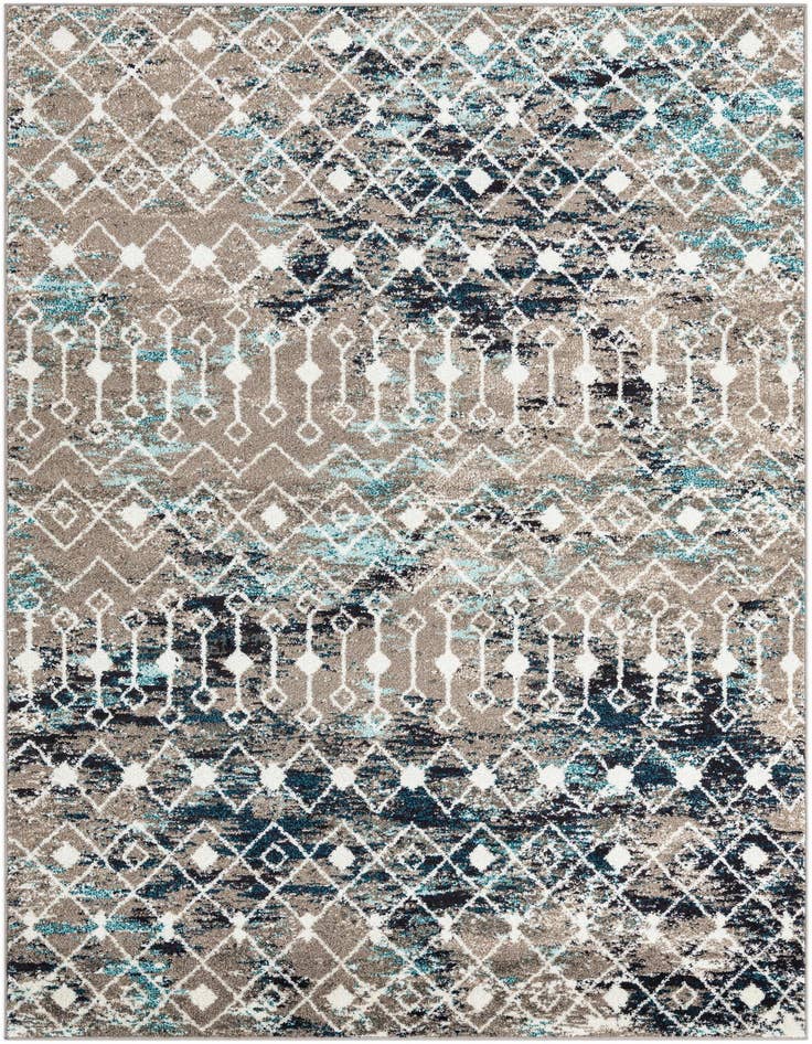 Detail image of 6' x 9' Moroccan Trellis Rug
