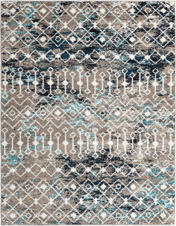 Detail image of 5' 3 x 8' Moroccan Trellis Rug