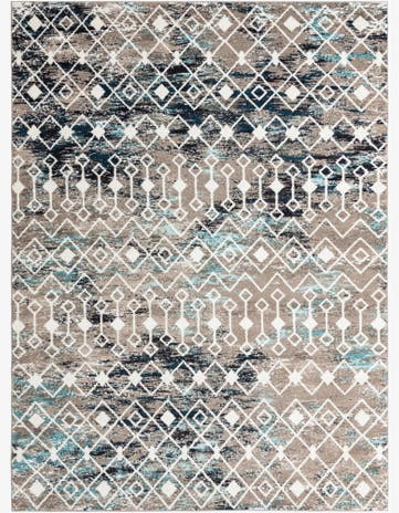 9' x 12' Moroccan Trellis Rug