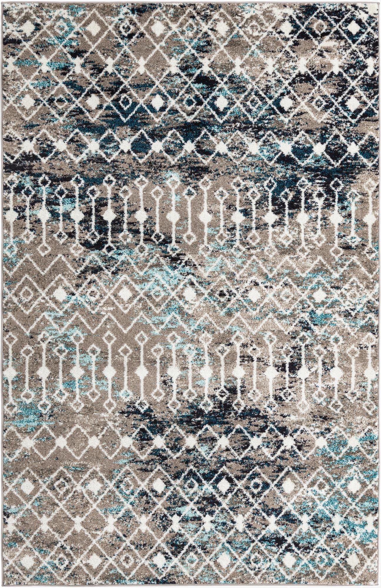 Primary image 5' 3 x 8' Moroccan Trellis Rug