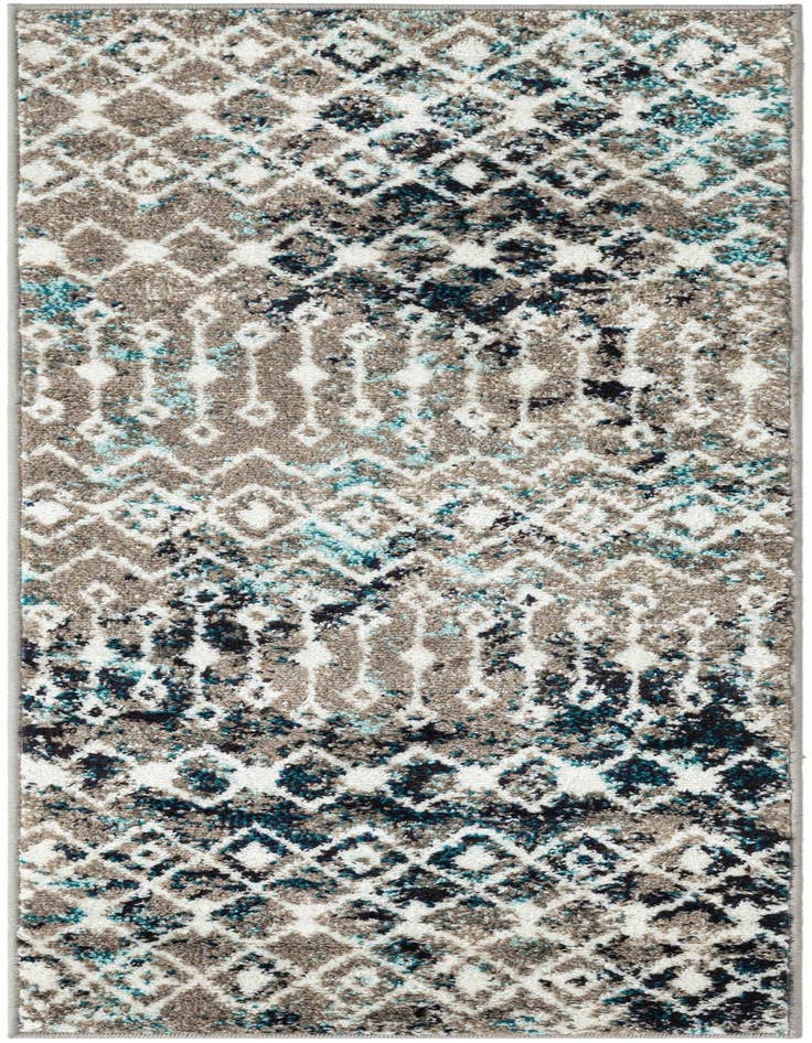Detail image of 2' x 5' Moroccan Trellis Runner Rug