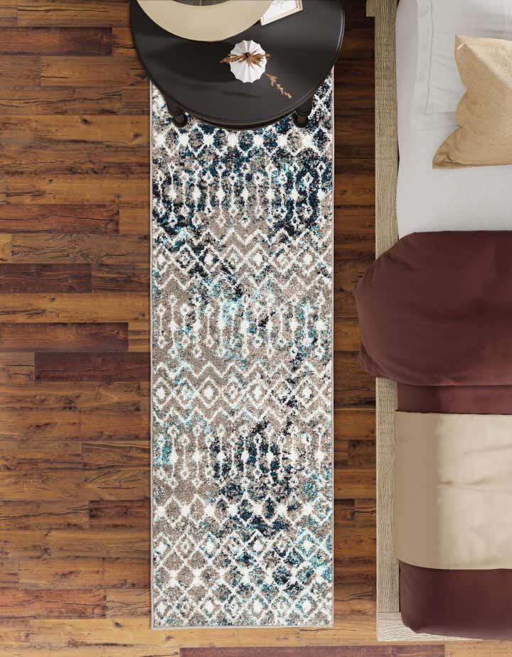 2' x 7' Moroccan Trellis Runner Rug