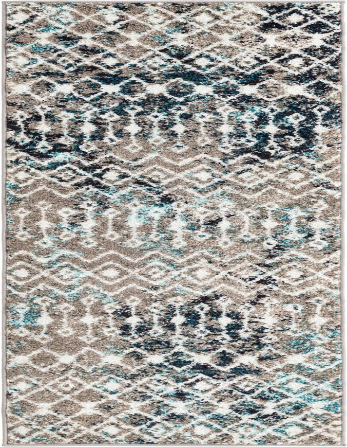 Detail image of 2' x 6' Moroccan Trellis Runner Rug