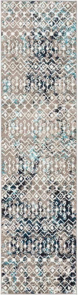 2' 7 x 10' Moroccan Trellis Runner Rug
