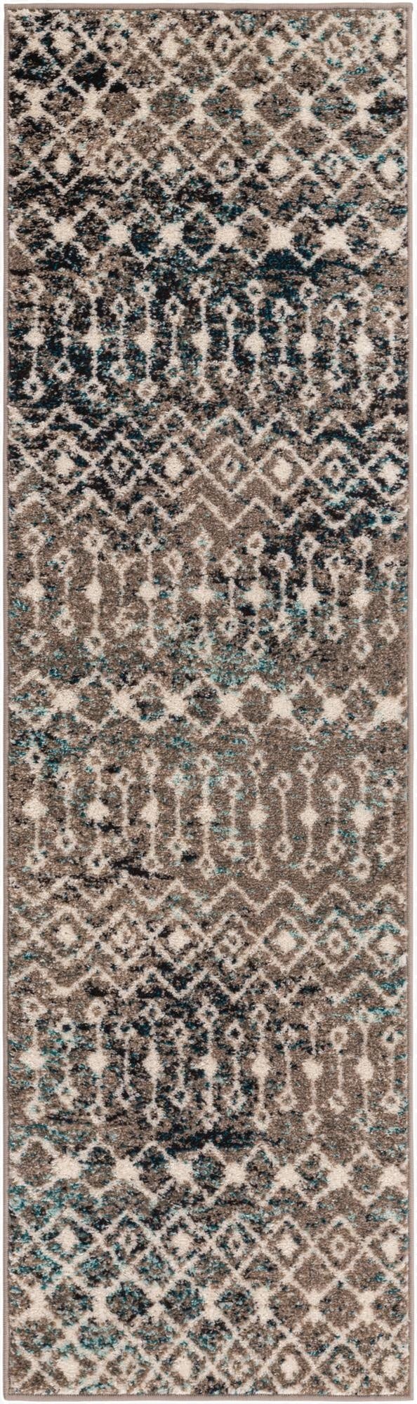 Primary image 2' x 7' Moroccan Trellis Runner Rug