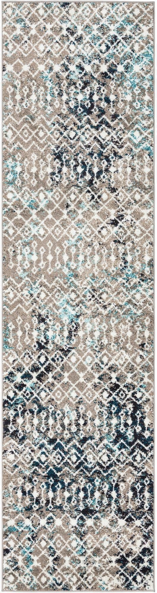 Primary image 2' 7 x 10' Moroccan Trellis Runner Rug