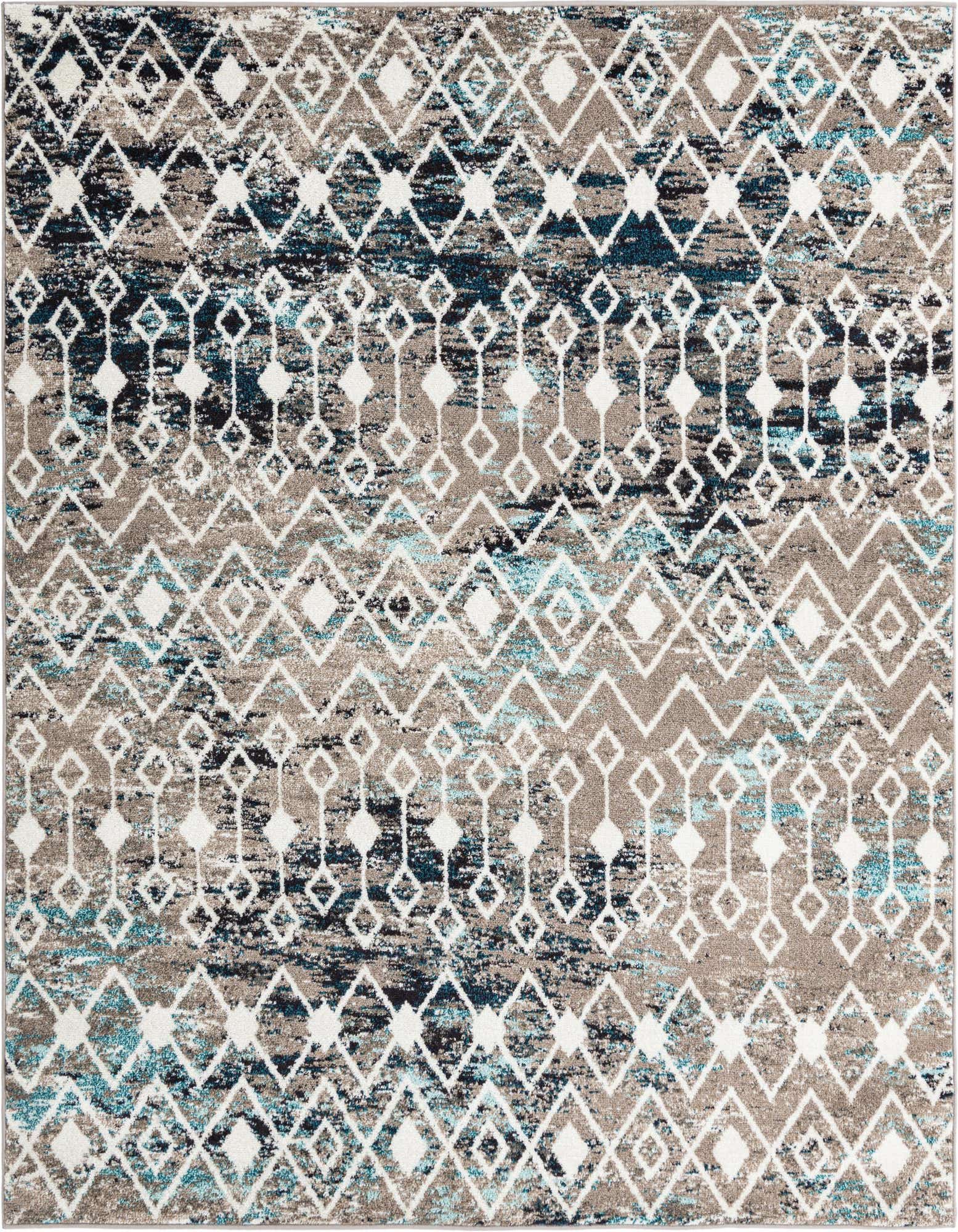 7' 10 x 7' 10 Moroccan Trellis Square Rug