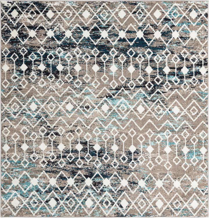 7' 10 x 7' 10 Moroccan Trellis Square Rug