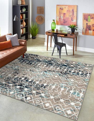 10' x 10' Moroccan Trellis Square Rug