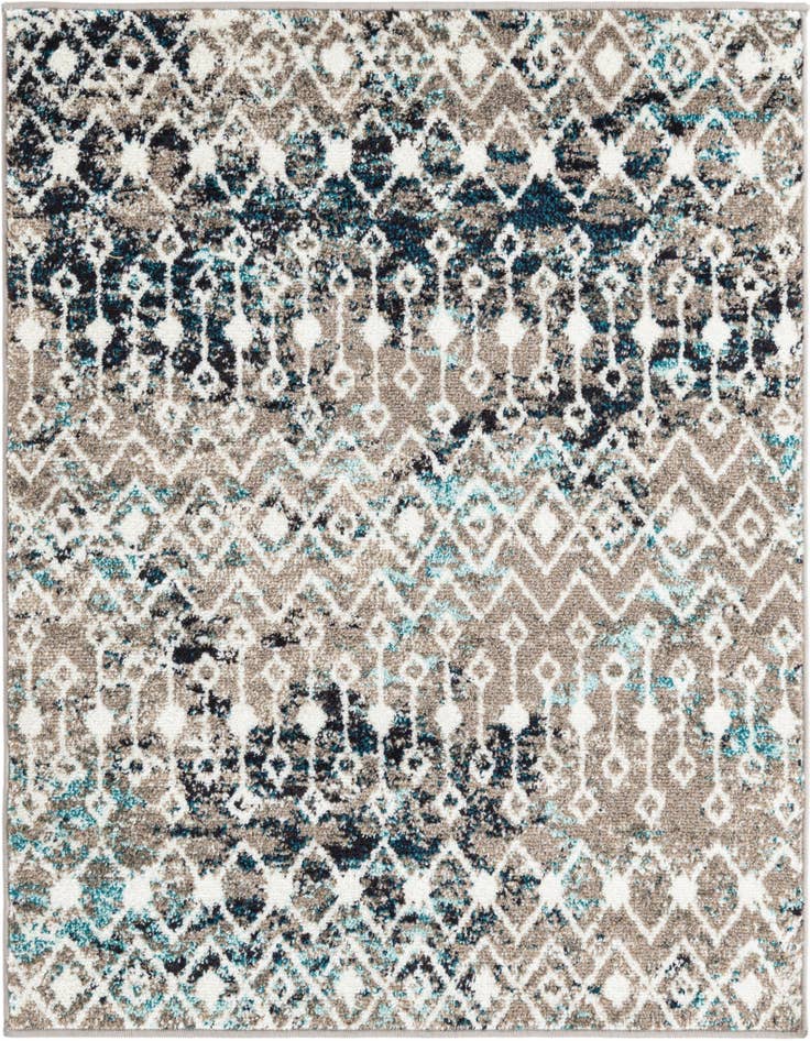 Detail image of 4' x 4' Moroccan Trellis Square Rug