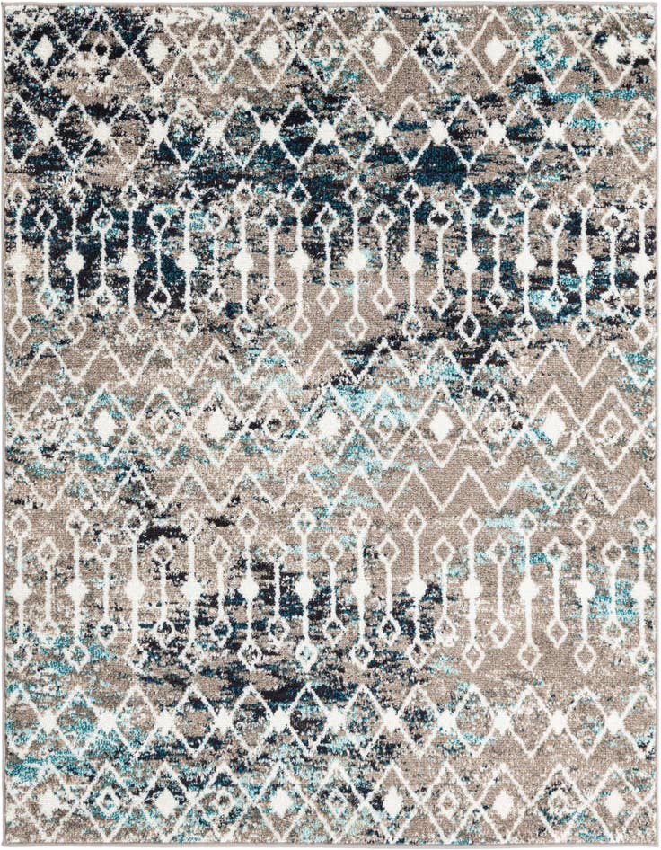 Detail image of 5' 3 x 5' 3 Moroccan Trellis Square Rug