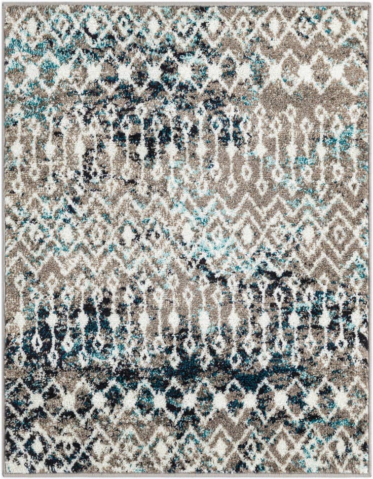 Detail image of 3' x 3' Moroccan Trellis Square Rug