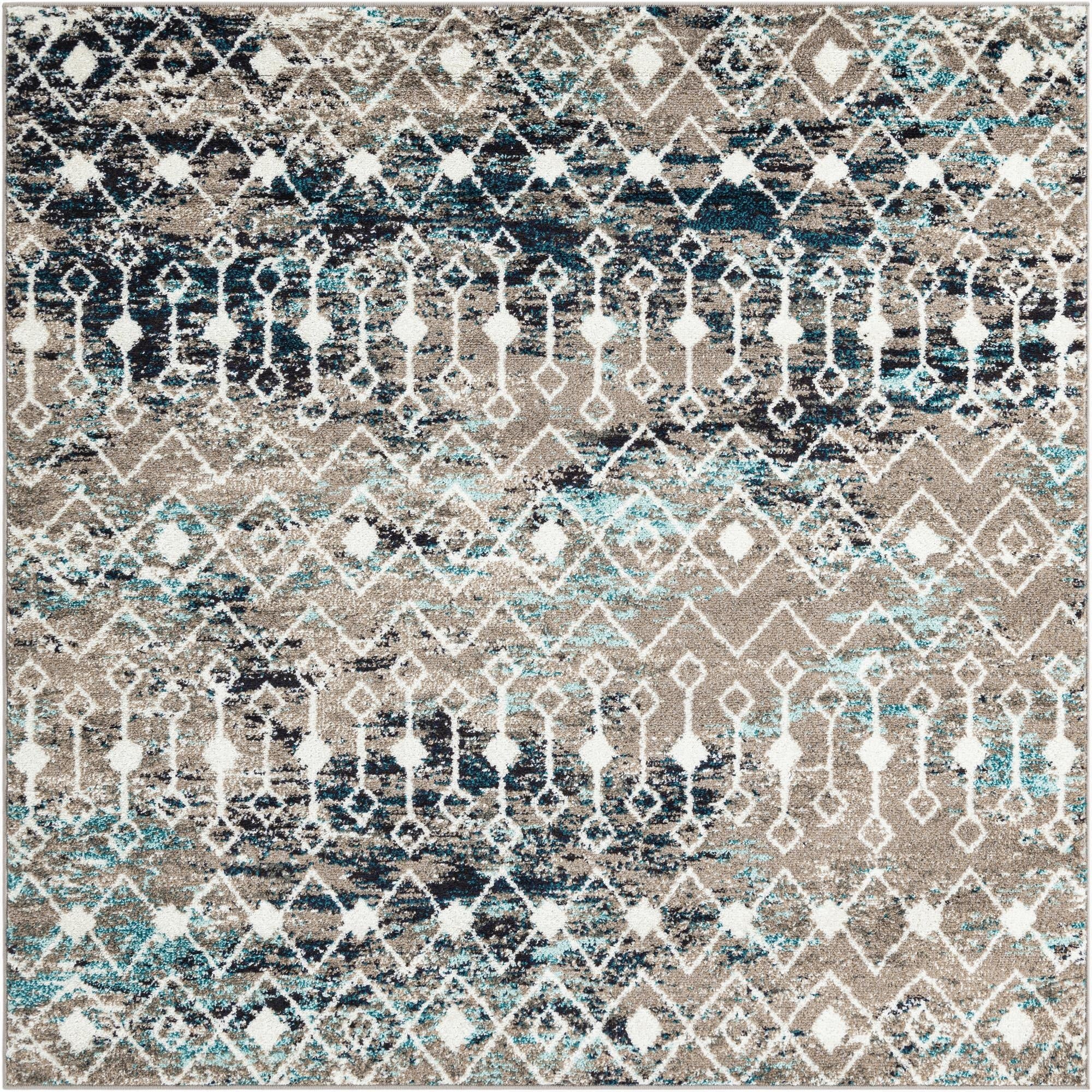 Primary image 6' x 6' Moroccan Trellis Square Rug