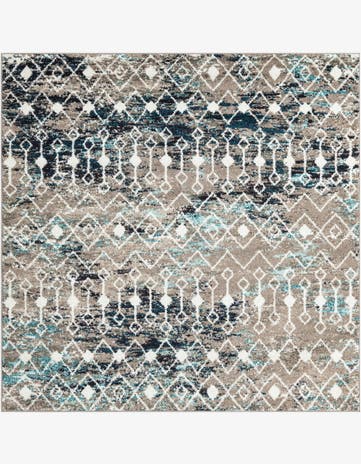 6' x 6' Moroccan Trellis Square Rug