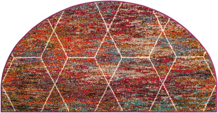 Detail image of 3' x 6' Lattice Frieze Hearth Rug