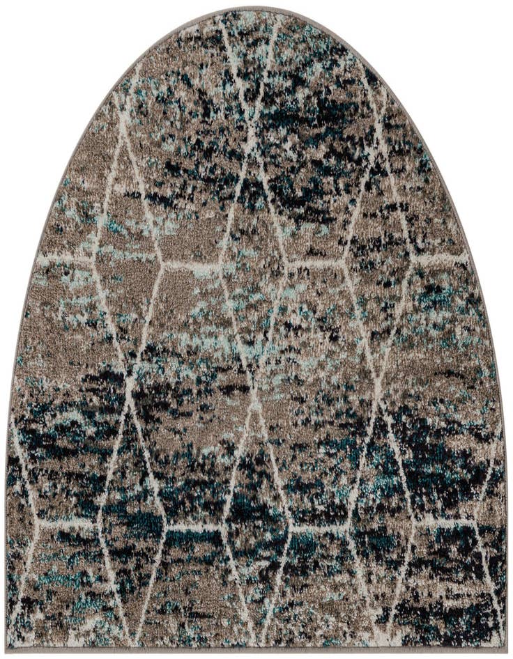 Detail image of 2' 7 x 4' Lattice Frieze Hearth Rug