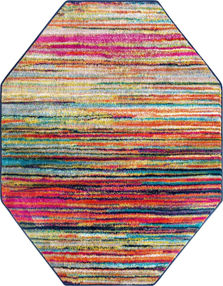 Detail image of 5' 3 x 5' 3 Azalea Octagon Rug