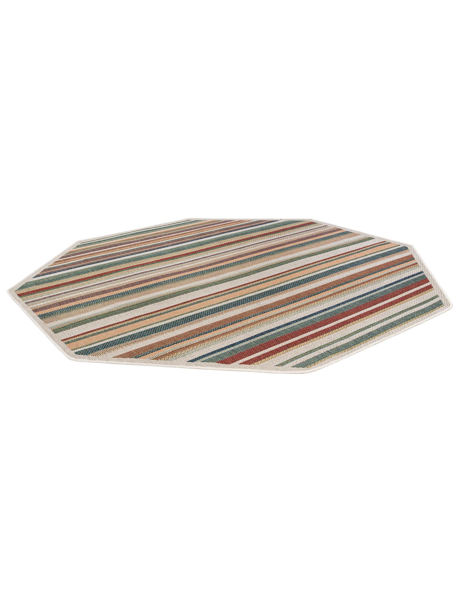 7' 10 x 7' 10 Easy-Clean Baja Indoor / Outdoor Octagon Rug