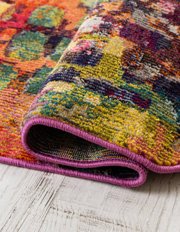 Detail image of 5' x 5'  Washable Barcelona Octagon Rug