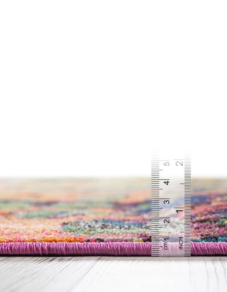 Detail image of 5' x 5'  Washable Barcelona Octagon Rug