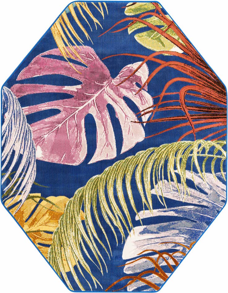 Detail image of 6' x 6' Blossom Octagon Rug