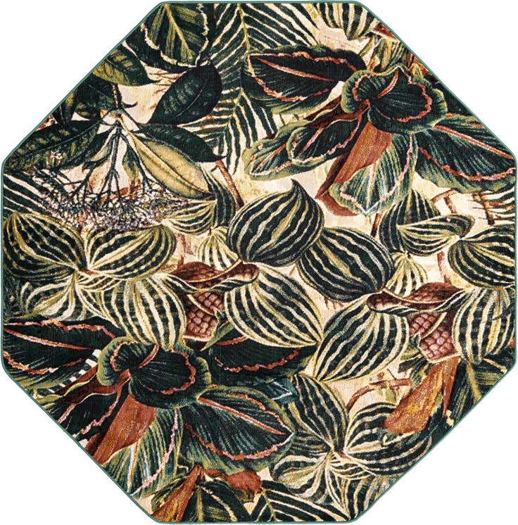 Detail image of 6' x 6' Blossom Octagon Rug