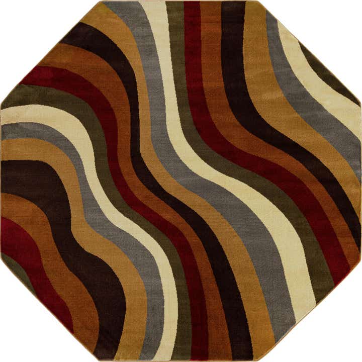 215cm x 215cm Café Achthoek Vloerkleed