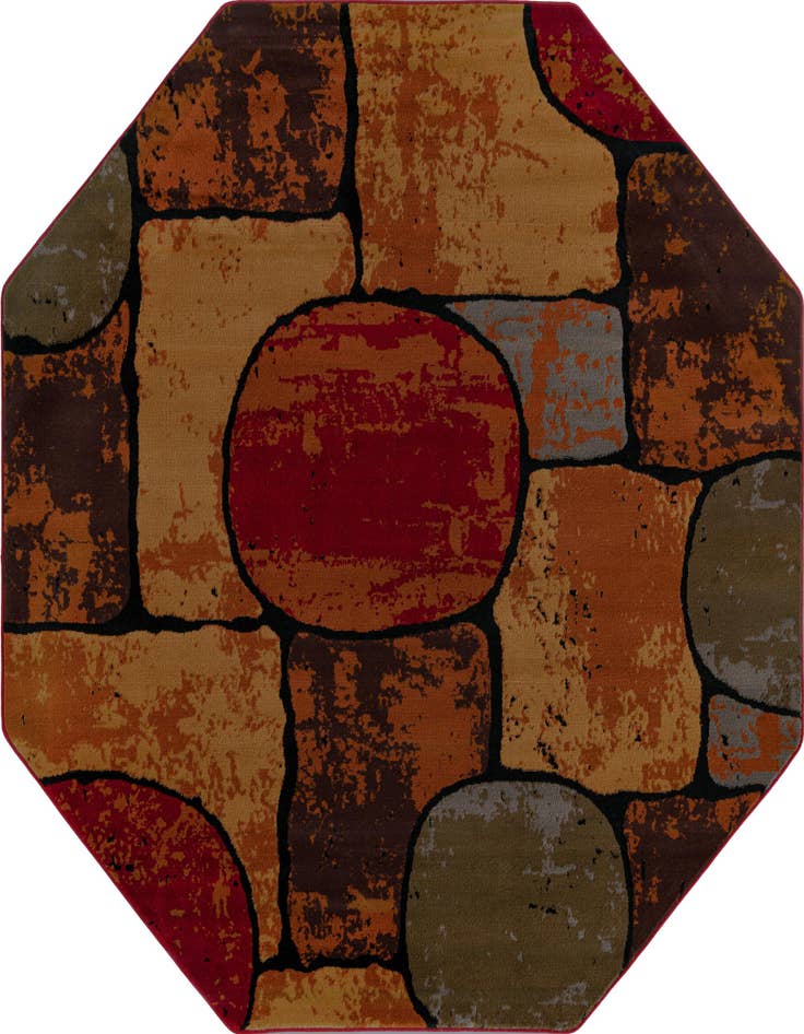 Detail image of 7' x 7' Cafe Octagon Rug