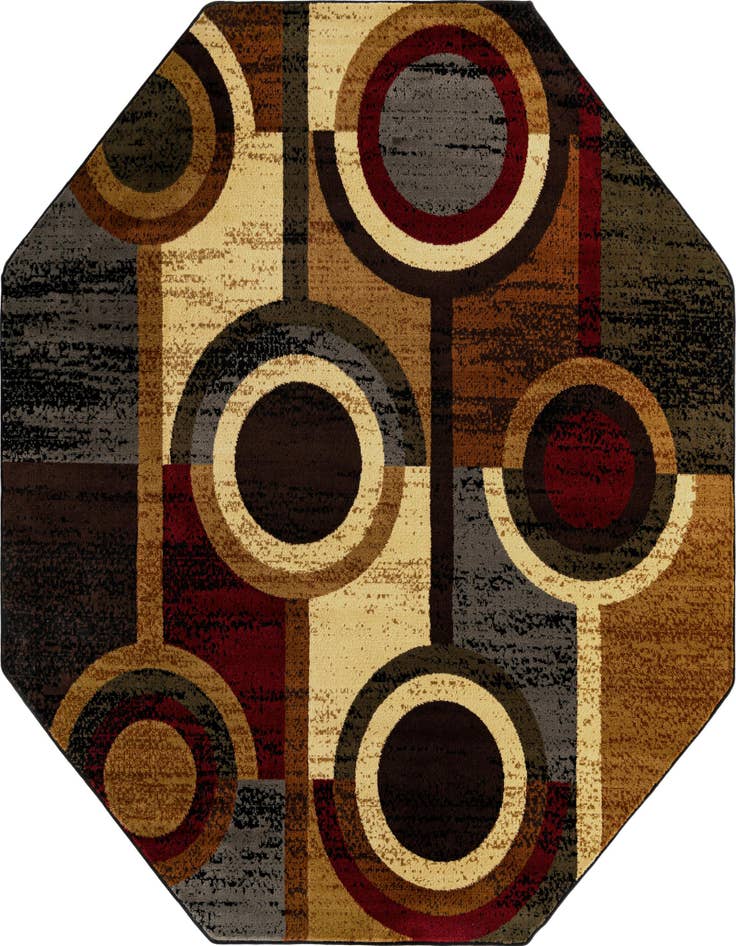 Detail image of 7' x 7' Cafe Octagon Rug