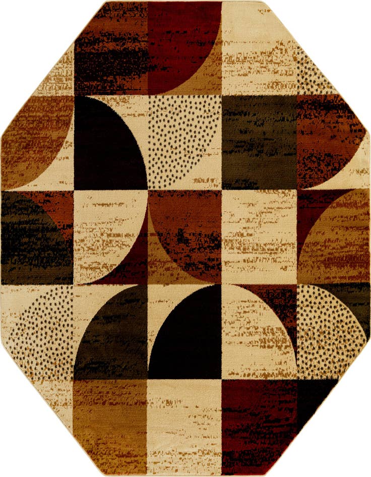 Detail image of 7' x 7' Cafe Octagon Rug