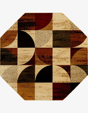 7' x 7' Cafe Octagon Rug